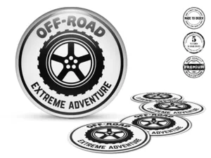 Hub Cap Sticker Style Turbo Power